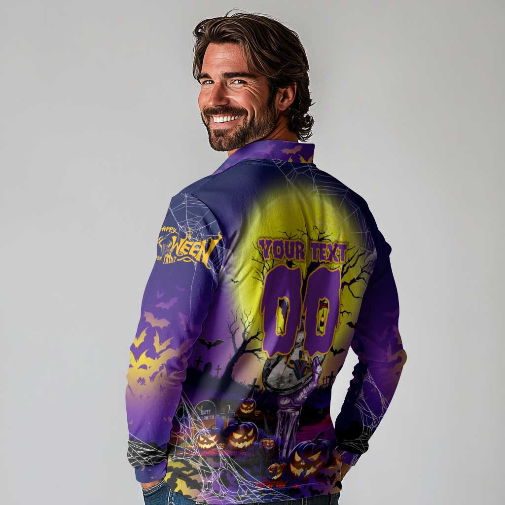 We Are Storm Halloween Long Sleeve Polo Shirt Pumpkin Scary Spooky Season - Aussie Hoodie