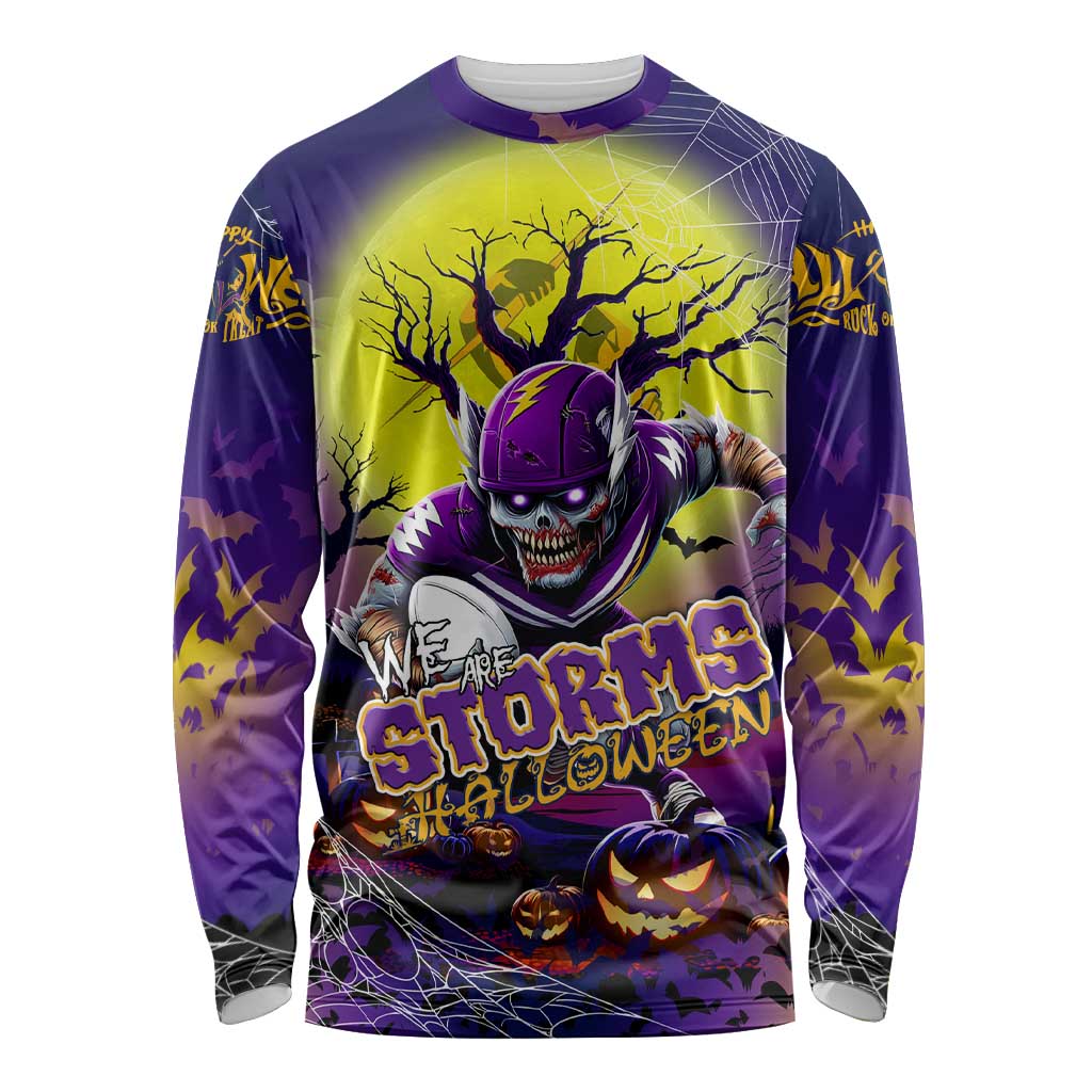 We Are Storm Halloween Long Sleeve Shirt Pumpkin Scary Spooky Season - Aussie Hoodie