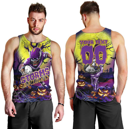 We Are Storm Halloween Men Tank Top Pumpkin Scary Spooky Season - Aussie Hoodie