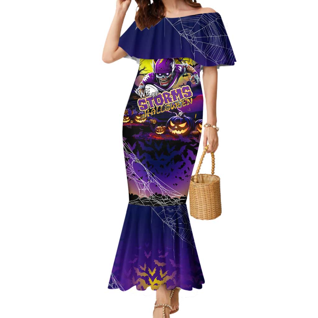 We Are Storm Halloween Mermaid Dress Pumpkin Scary Spooky Season - Aussie Hoodie