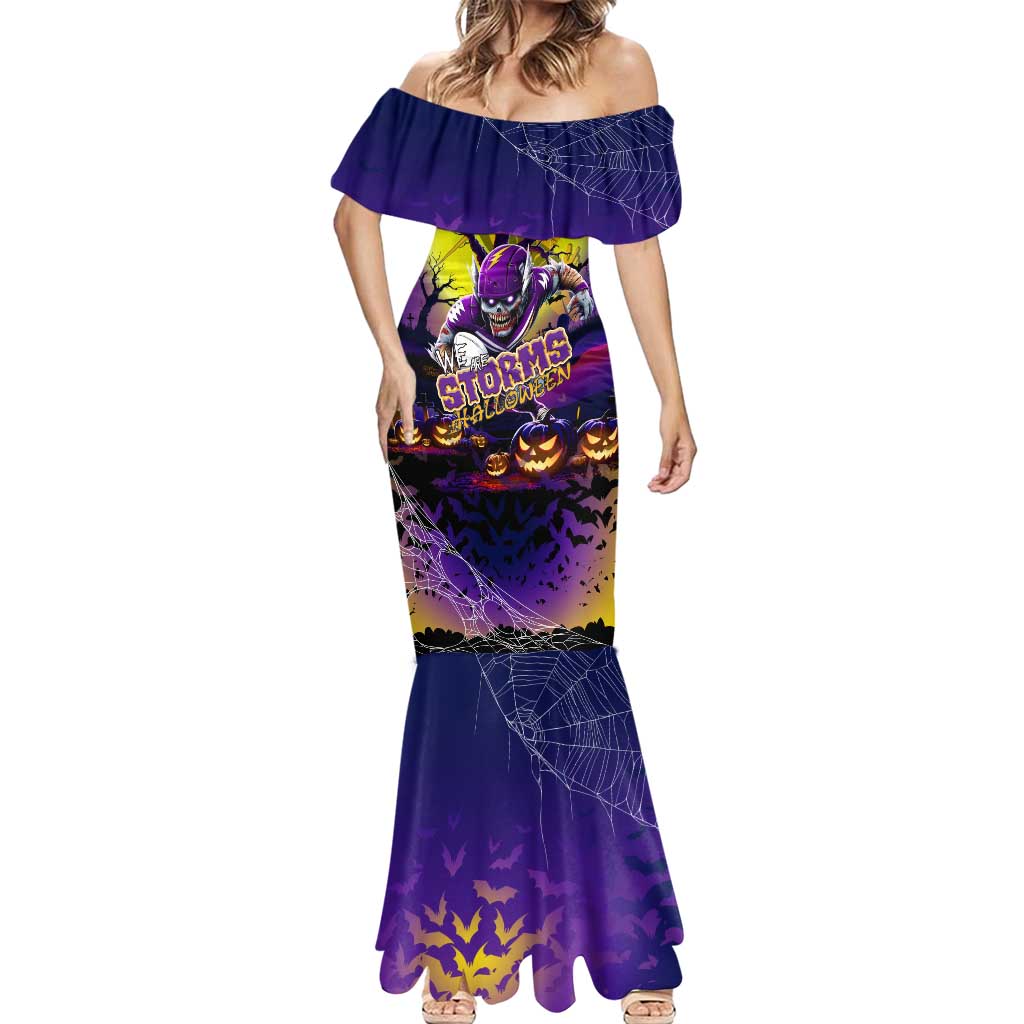 We Are Storm Halloween Mermaid Dress Pumpkin Scary Spooky Season - Aussie Hoodie