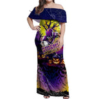 We Are Storm Halloween Off Shoulder Maxi Dress Pumpkin Scary Spooky Season - Aussie Hoodie