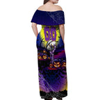 We Are Storm Halloween Off Shoulder Maxi Dress Pumpkin Scary Spooky Season - Aussie Hoodie