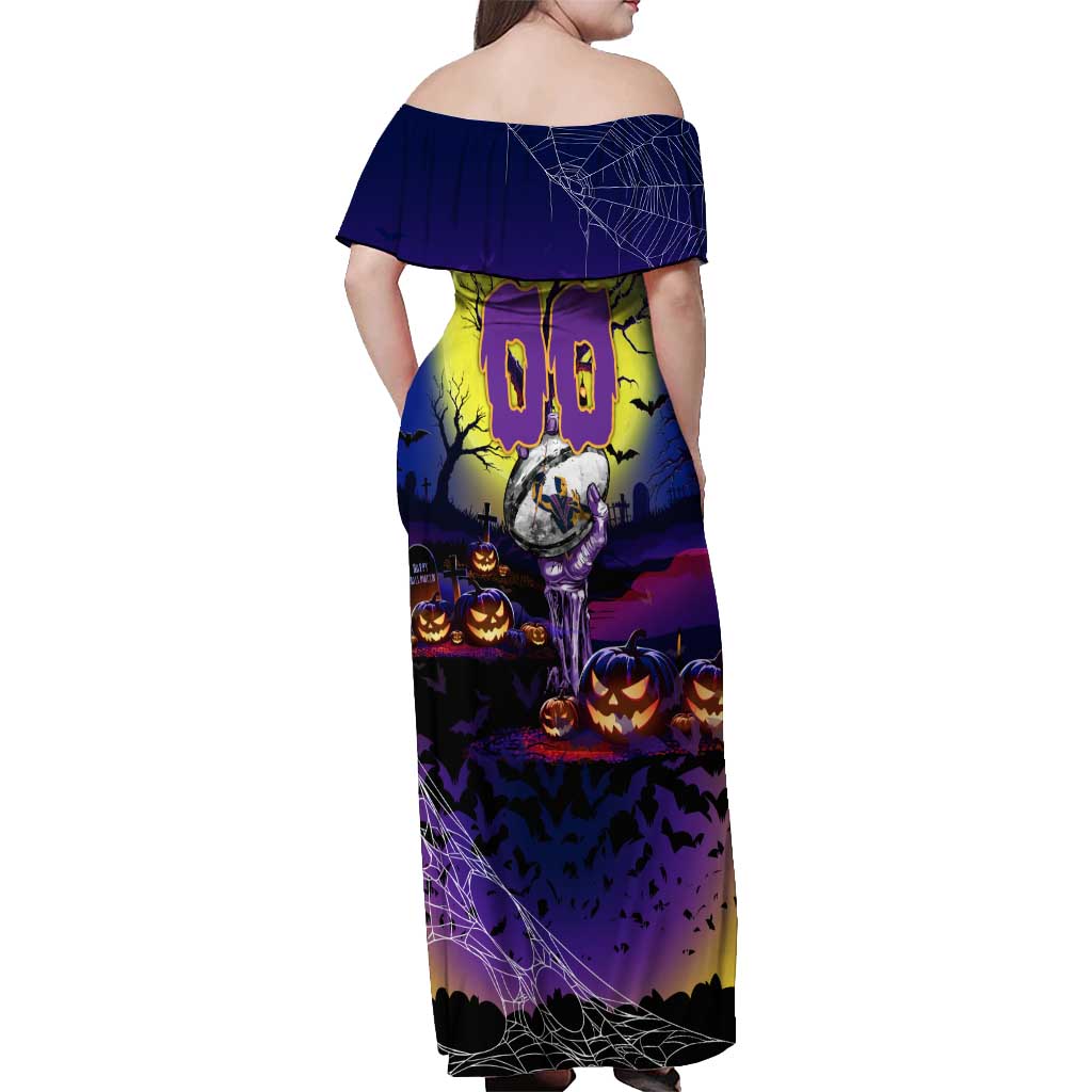 We Are Storm Halloween Off Shoulder Maxi Dress Pumpkin Scary Spooky Season - Aussie Hoodie