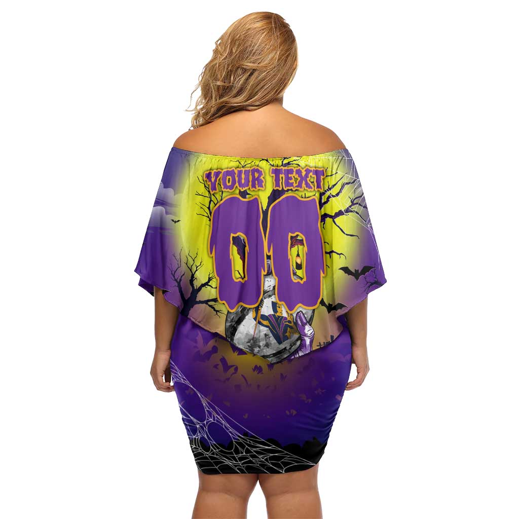 We Are Storm Halloween Off Shoulder Short Dress Pumpkin Scary Spooky Season - Aussie Hoodie