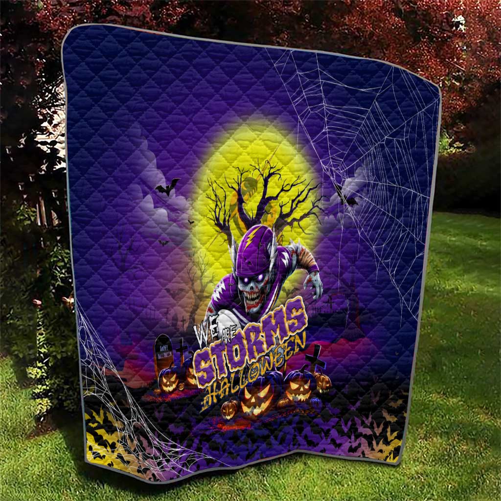We Are Storm Halloween Quilt Pumpkin Scary Spooky Season - Aussie Hoodie