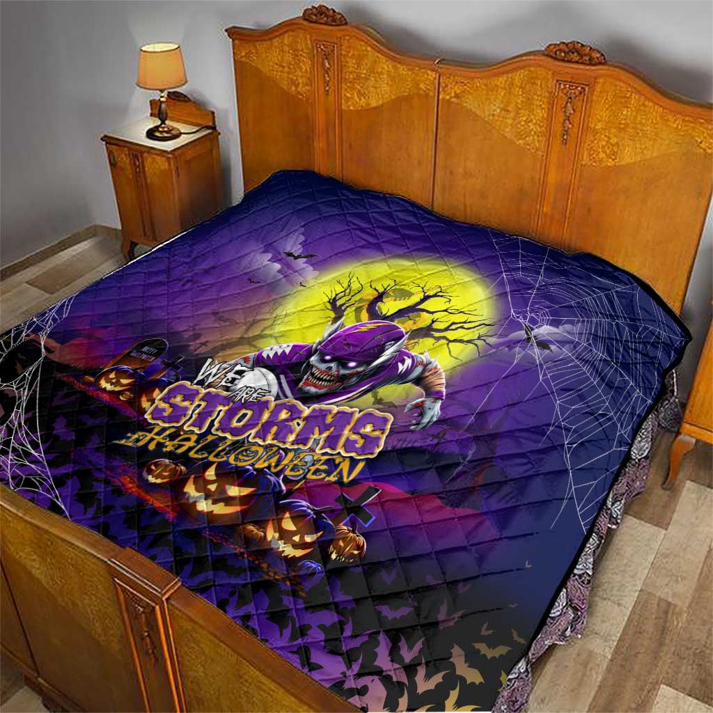We Are Storm Halloween Quilt Pumpkin Scary Spooky Season - Aussie Hoodie