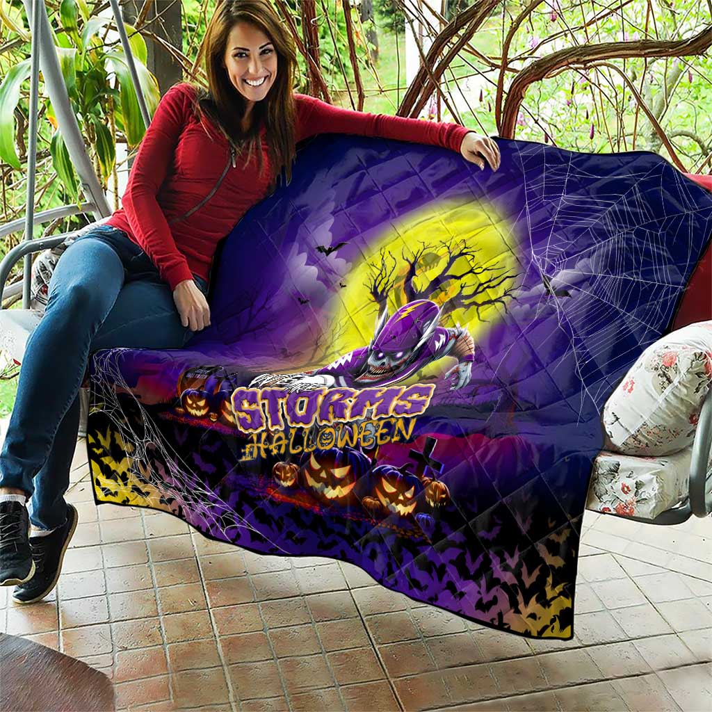 We Are Storm Halloween Quilt Pumpkin Scary Spooky Season - Aussie Hoodie