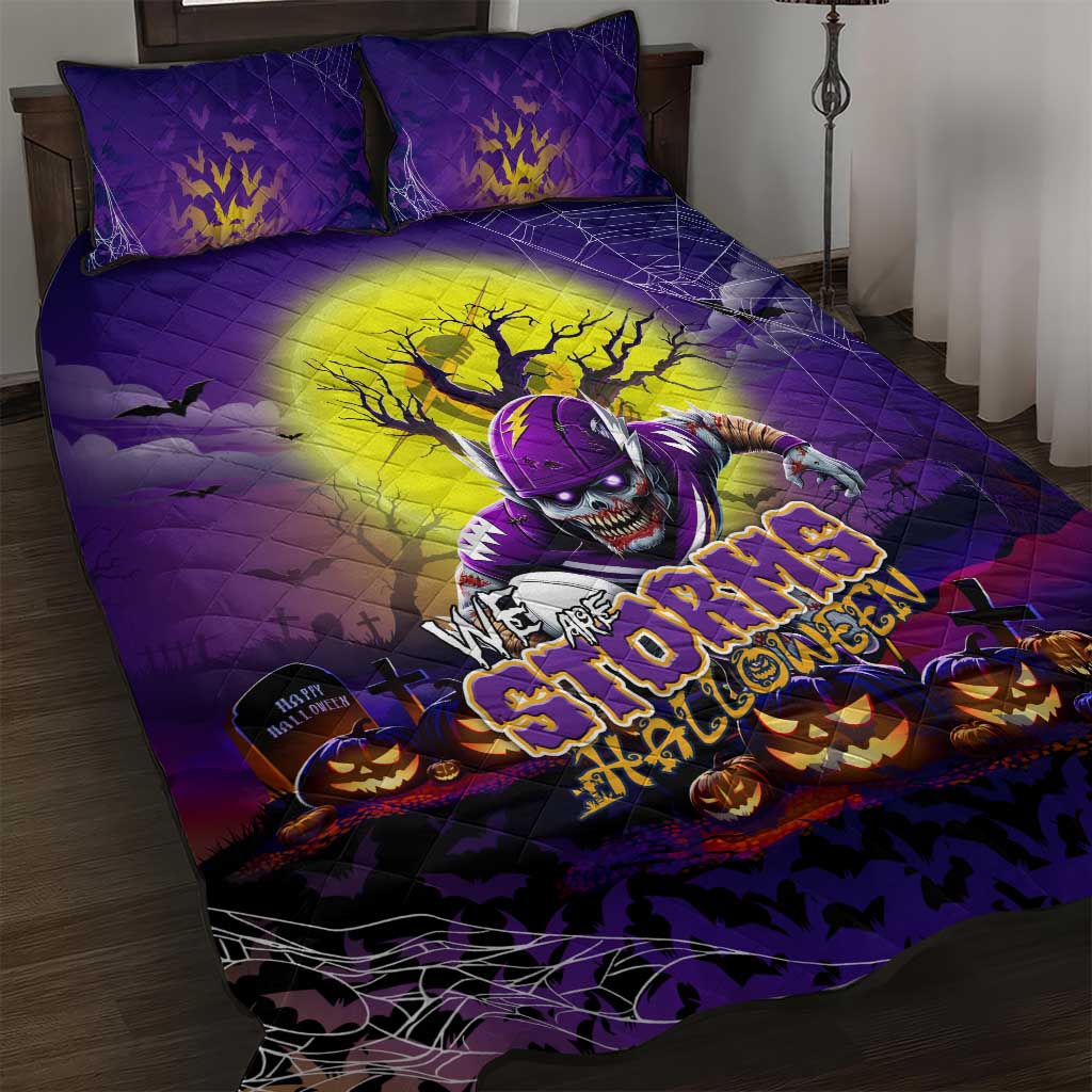 We Are Storm Halloween Quilt Bed Set Pumpkin Scary Spooky Season - Aussie Hoodie