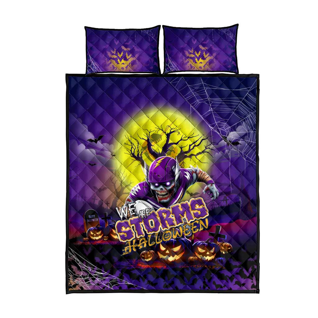 We Are Storm Halloween Quilt Bed Set Pumpkin Scary Spooky Season - Aussie Hoodie