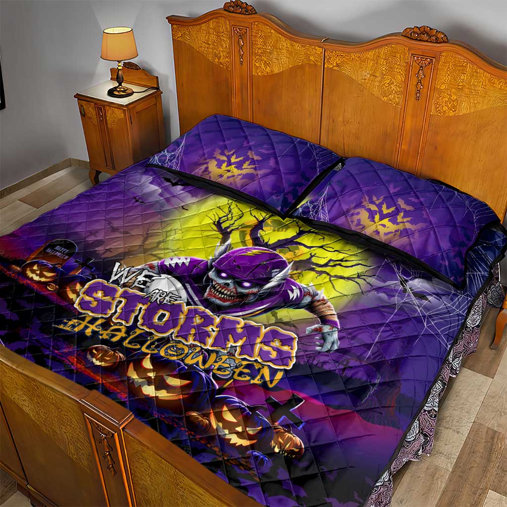 We Are Storm Halloween Quilt Bed Set Pumpkin Scary Spooky Season - Aussie Hoodie