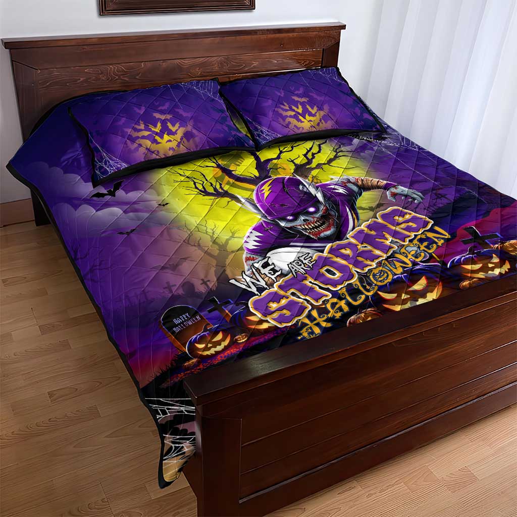We Are Storm Halloween Quilt Bed Set Pumpkin Scary Spooky Season - Aussie Hoodie