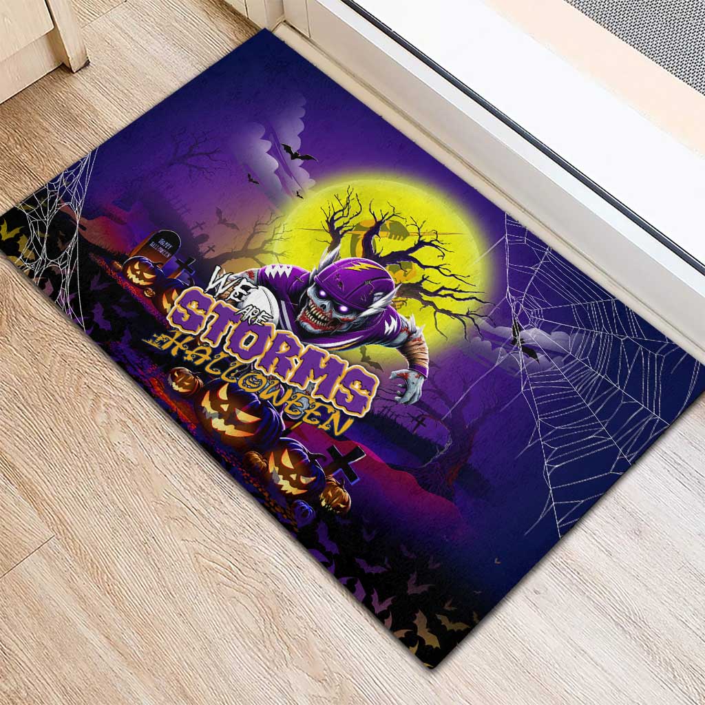 We Are Storm Halloween Rubber Doormat Pumpkin Scary Spooky Season - Aussie Hoodie