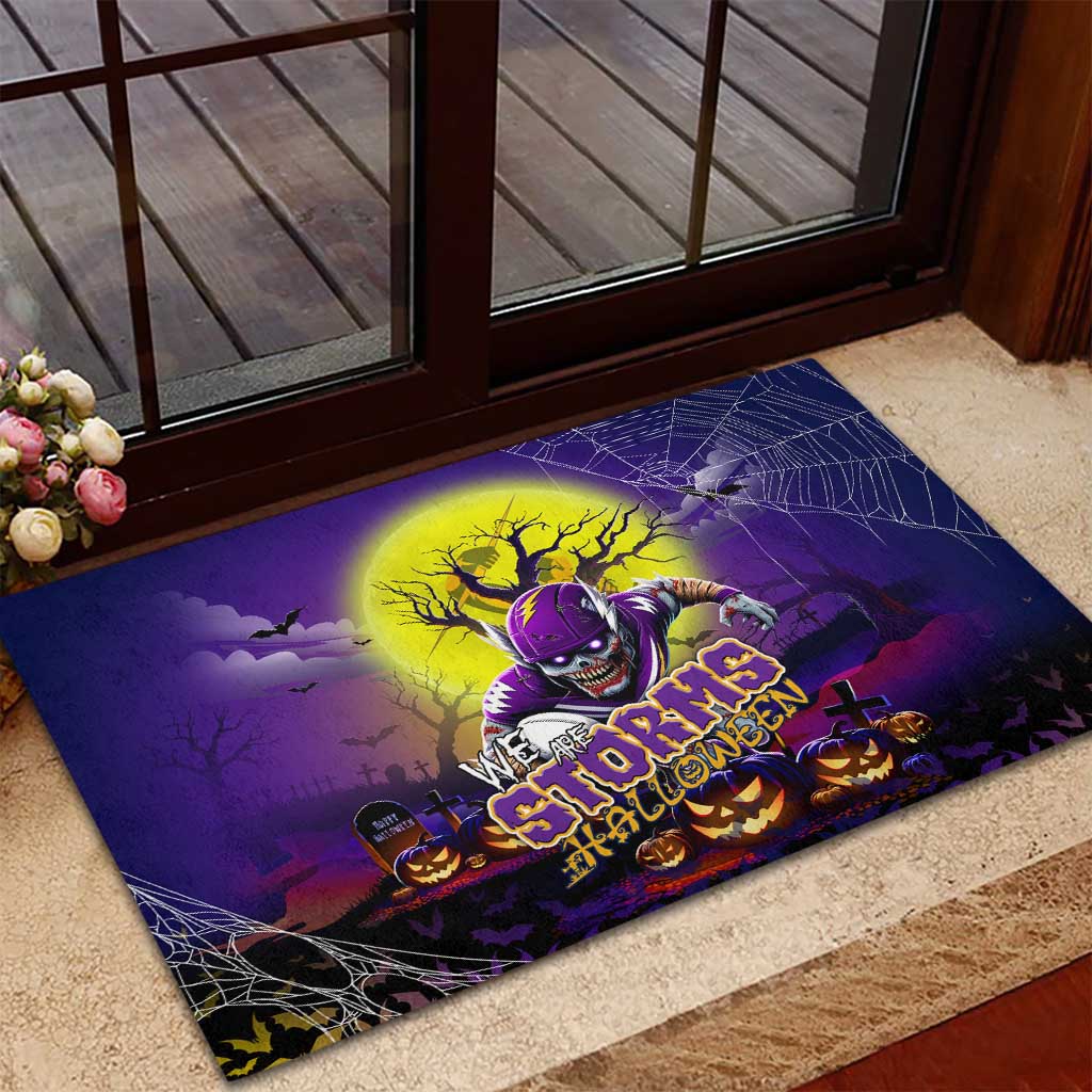 We Are Storm Halloween Rubber Doormat Pumpkin Scary Spooky Season - Aussie Hoodie