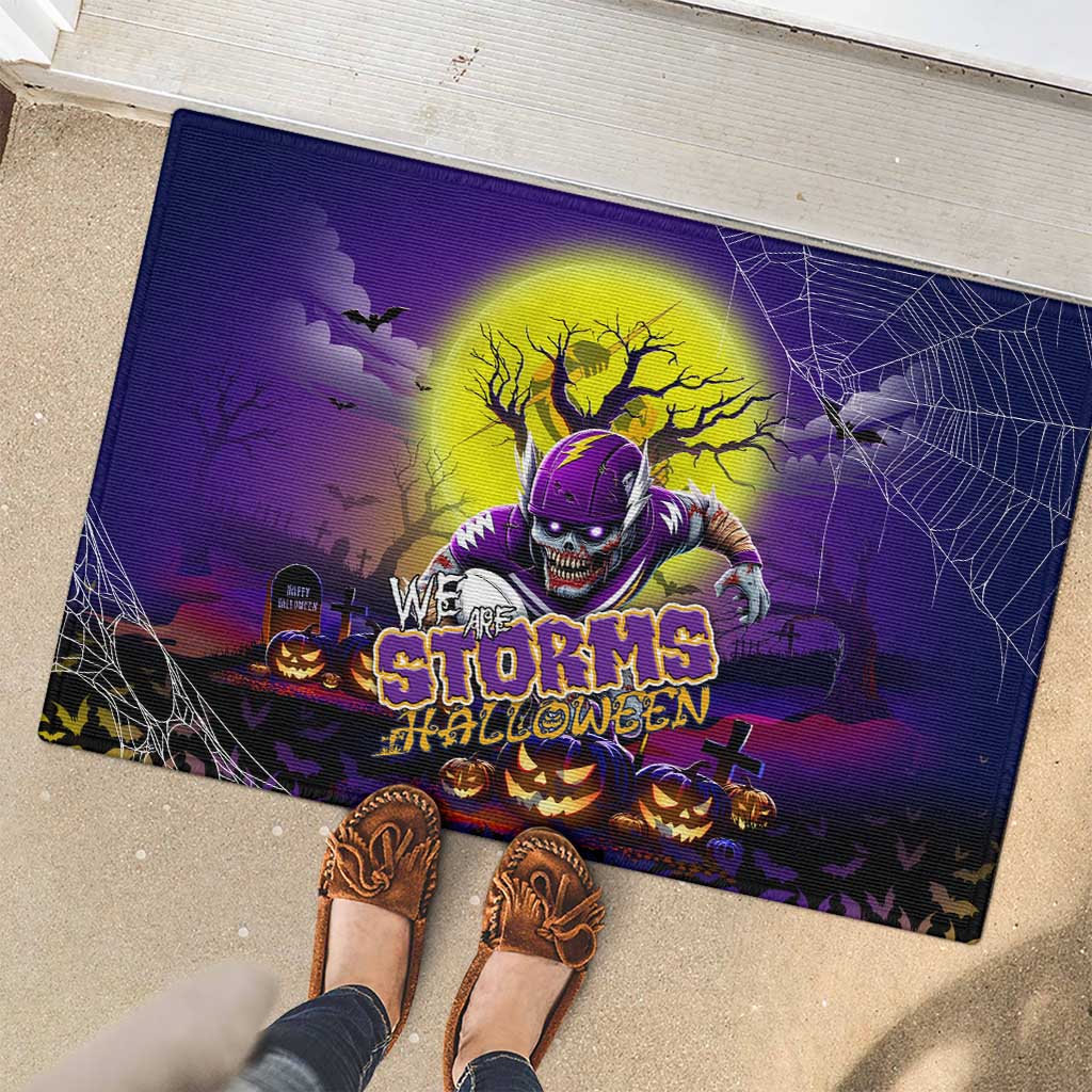 We Are Storm Halloween Rubber Doormat Pumpkin Scary Spooky Season - Aussie Hoodie