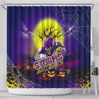 We Are Storm Halloween Shower Curtain Pumpkin Scary Spooky Season - Aussie Hoodie