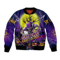 We Are Storm Halloween Sleeve Zip Bomber Jacket Pumpkin Scary Spooky Season - Aussie Hoodie