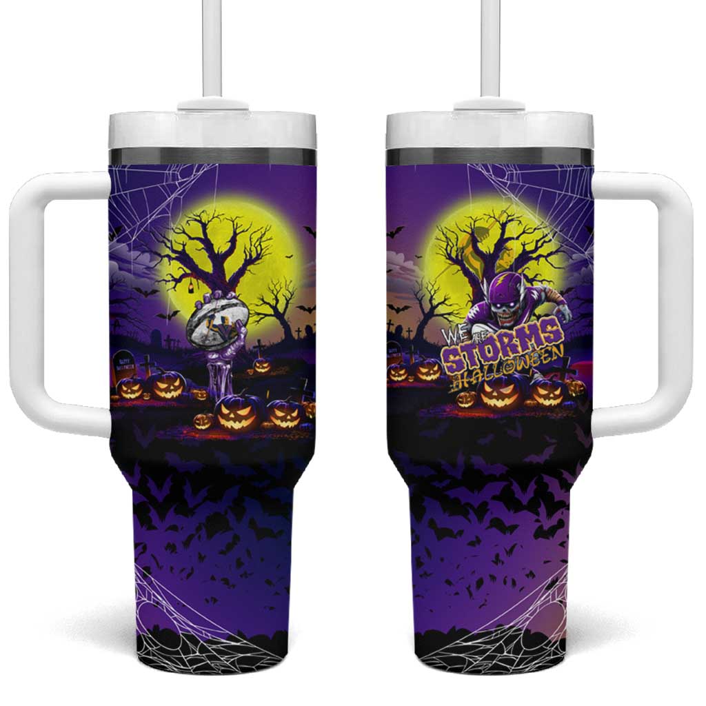 We Are Storm Halloween Tumbler With Handle Pumpkin Scary Spooky Season - Aussie Hoodie