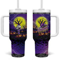 We Are Storm Halloween Tumbler With Handle Pumpkin Scary Spooky Season - Aussie Hoodie