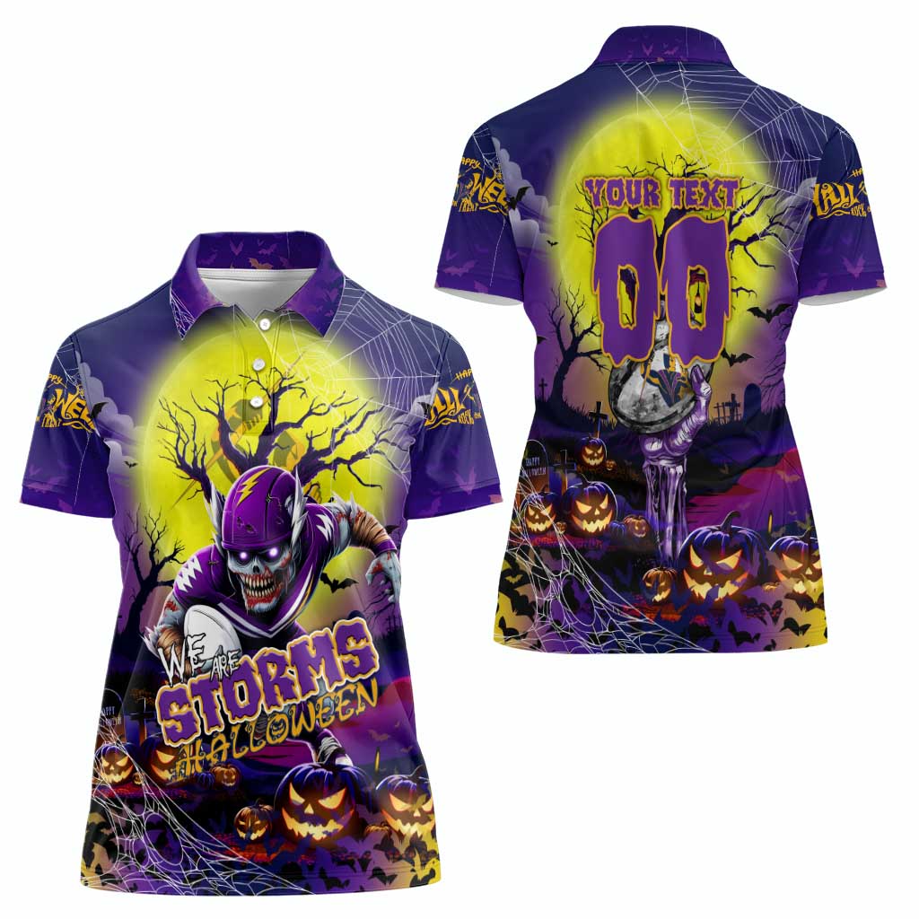 We Are Storm Halloween Women Polo Shirt Pumpkin Scary Spooky Season - Aussie Hoodie