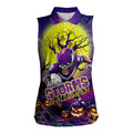 We Are Storm Halloween Women Sleeveless Polo Shirt Pumpkin Scary Spooky Season - Aussie Hoodie