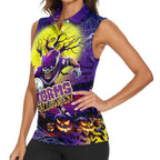 We Are Storm Halloween Women Sleeveless Polo Shirt Pumpkin Scary Spooky Season - Aussie Hoodie