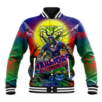 We Are Warriors Halloween Baseball Jacket Pumpkin Scary Spooky Season - Aussie Hoodie