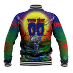 We Are Warriors Halloween Baseball Jacket Pumpkin Scary Spooky Season - Aussie Hoodie