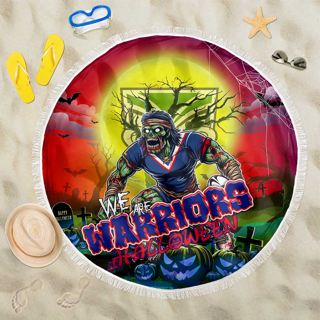 We Are Warriors Halloween Beach Blanket Pumpkin Scary Spooky Season - Aussie Hoodie