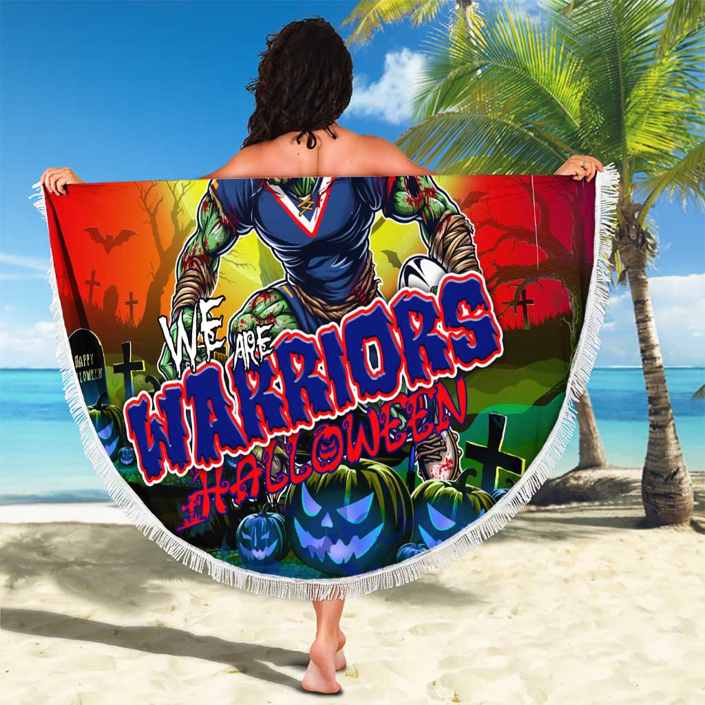 We Are Warriors Halloween Beach Blanket Pumpkin Scary Spooky Season - Aussie Hoodie