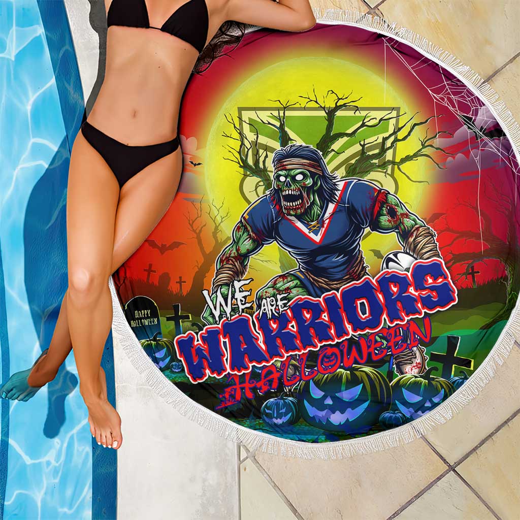 We Are Warriors Halloween Beach Blanket Pumpkin Scary Spooky Season - Aussie Hoodie