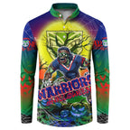 We Are Warriors Halloween Button Sweatshirt Pumpkin Scary Spooky Season - Aussie Hoodie
