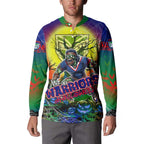We Are Warriors Halloween Button Sweatshirt Pumpkin Scary Spooky Season - Aussie Hoodie