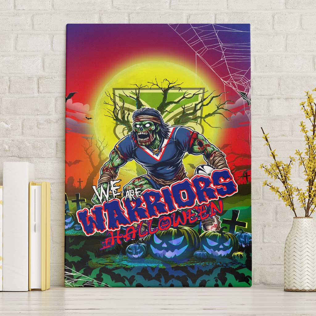 We Are Warriors Halloween Canvas Wall Art Pumpkin Scary Spooky Season - Aussie Hoodie