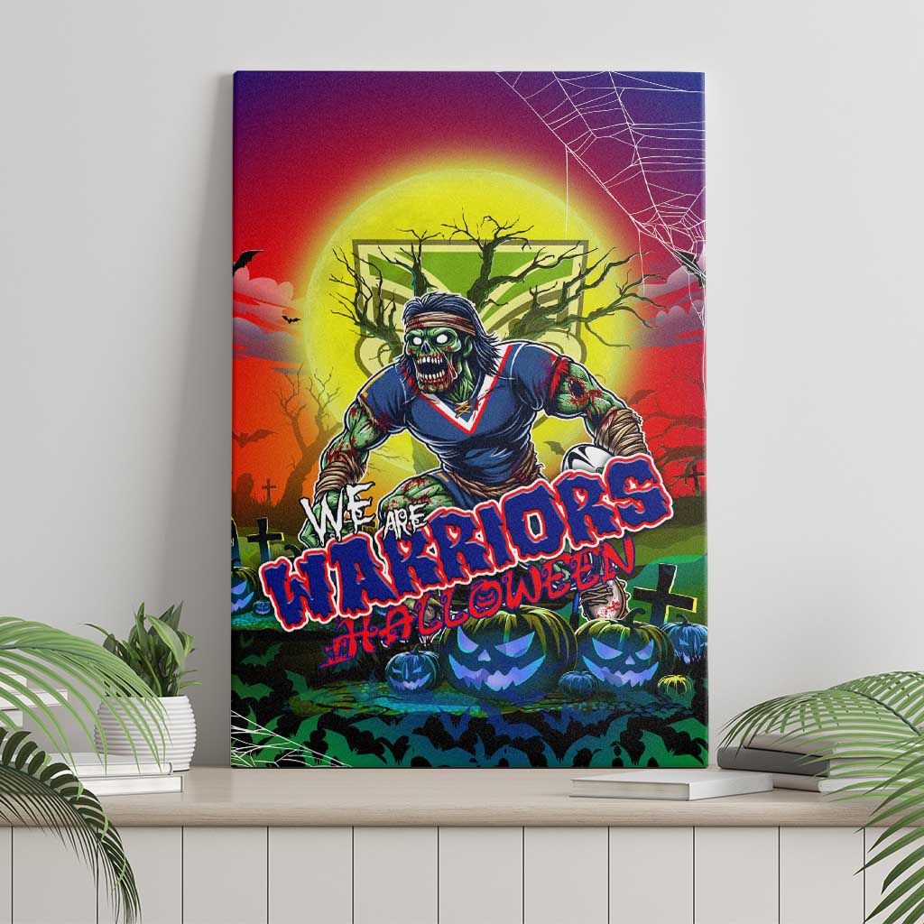 We Are Warriors Halloween Canvas Wall Art Pumpkin Scary Spooky Season - Aussie Hoodie