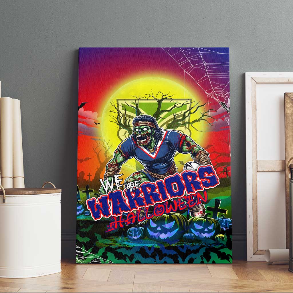 We Are Warriors Halloween Canvas Wall Art Pumpkin Scary Spooky Season - Aussie Hoodie