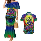 We Are Warriors Halloween Couples Matching Mermaid Dress and Hawaiian Shirt Pumpkin Scary Spooky Season - Aussie Hoodie