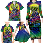 We Are Warriors Halloween Family Matching Long Sleeve Bodycon Dress and Hawaiian Shirt Pumpkin Scary Spooky Season - Aussie Hoodie