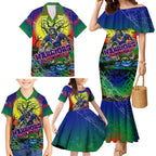 We Are Warriors Halloween Family Matching Mermaid Dress and Hawaiian Shirt Pumpkin Scary Spooky Season - Aussie Hoodie