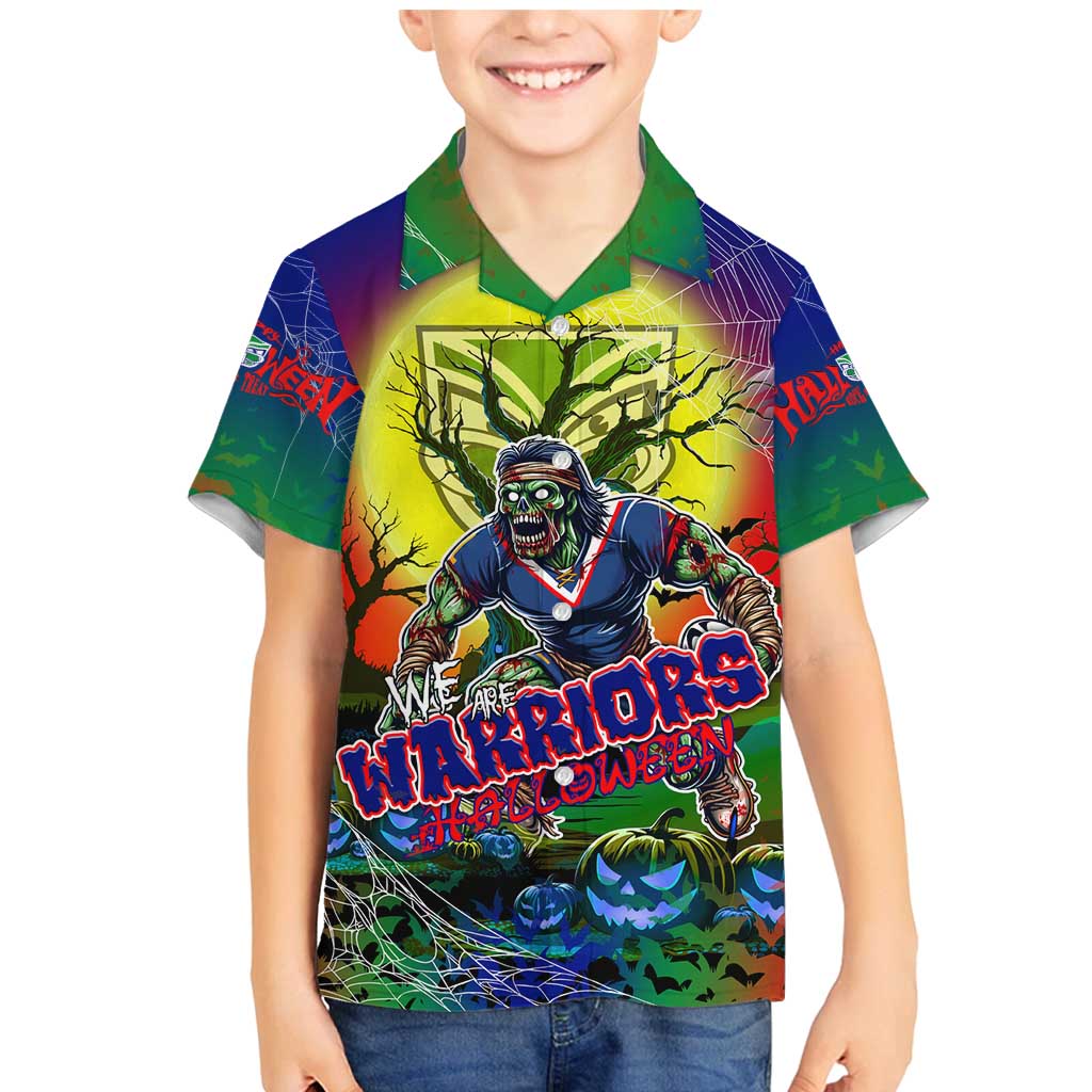 We Are Warriors Halloween Family Matching Mermaid Dress and Hawaiian Shirt Pumpkin Scary Spooky Season - Aussie Hoodie