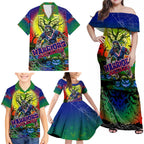 We Are Warriors Halloween Family Matching Off Shoulder Maxi Dress and Hawaiian Shirt Pumpkin Scary Spooky Season - Aussie Hoodie