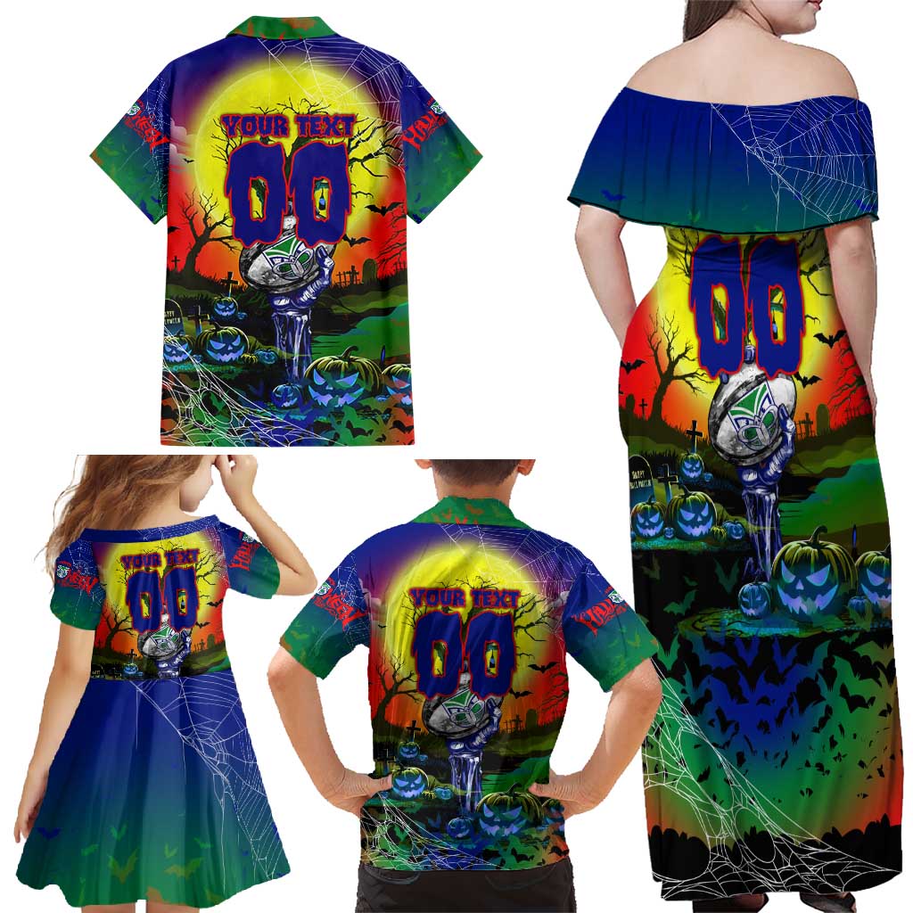 We Are Warriors Halloween Family Matching Off Shoulder Maxi Dress and Hawaiian Shirt Pumpkin Scary Spooky Season - Aussie Hoodie