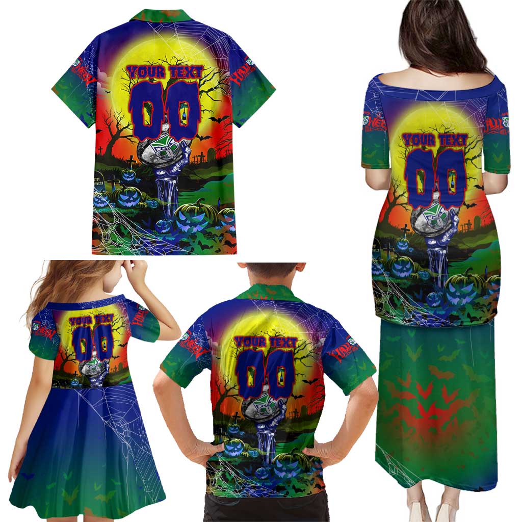 We Are Warriors Halloween Family Matching Puletasi and Hawaiian Shirt Pumpkin Scary Spooky Season - Aussie Hoodie