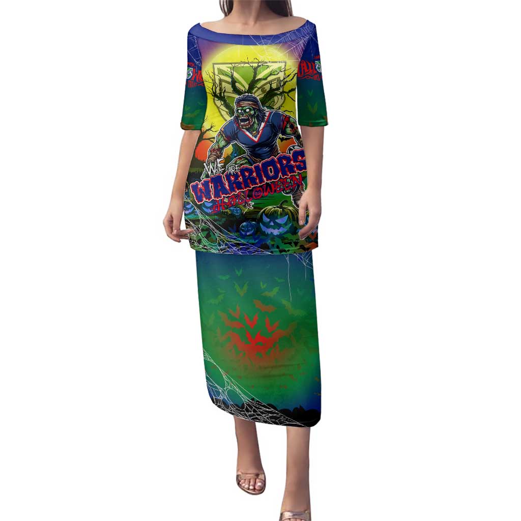 We Are Warriors Halloween Family Matching Puletasi and Hawaiian Shirt Pumpkin Scary Spooky Season - Aussie Hoodie