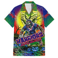 We Are Warriors Halloween Family Matching Short Sleeve Bodycon Dress and Hawaiian Shirt Pumpkin Scary Spooky Season - Aussie Hoodie