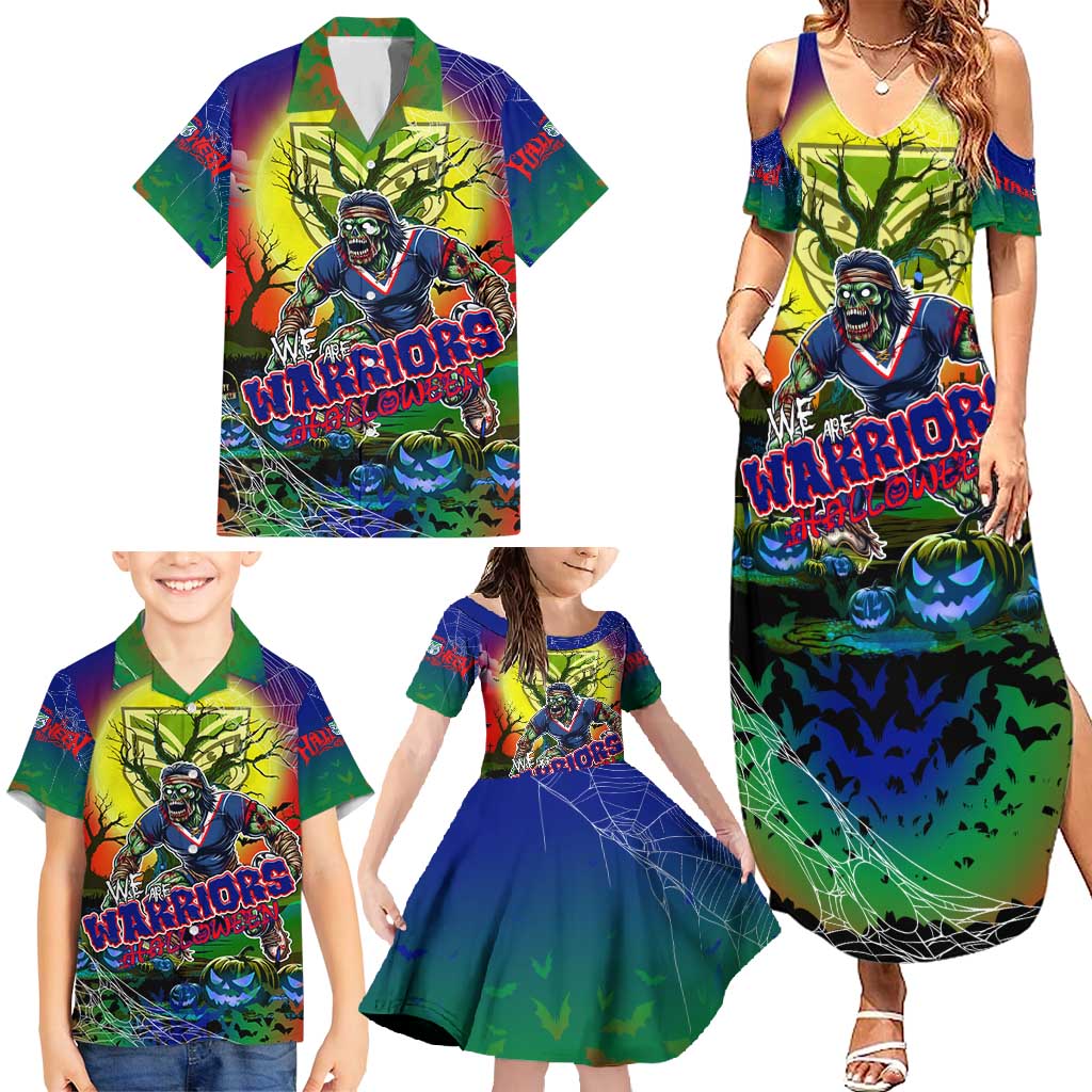 We Are Warriors Halloween Family Matching Summer Maxi Dress and Hawaiian Shirt Pumpkin Scary Spooky Season - Aussie Hoodie