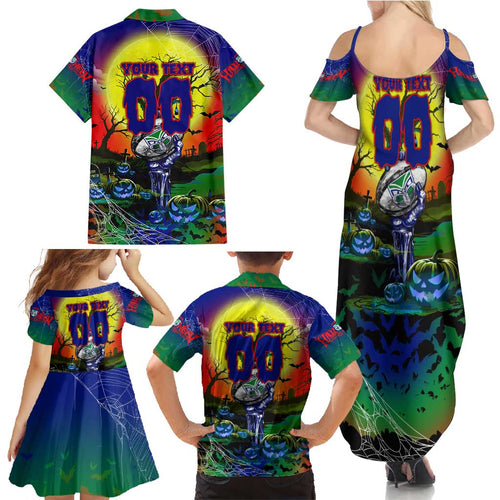 We Are Warriors Halloween Family Matching Summer Maxi Dress and Hawaiian Shirt Pumpkin Scary Spooky Season - Aussie Hoodie