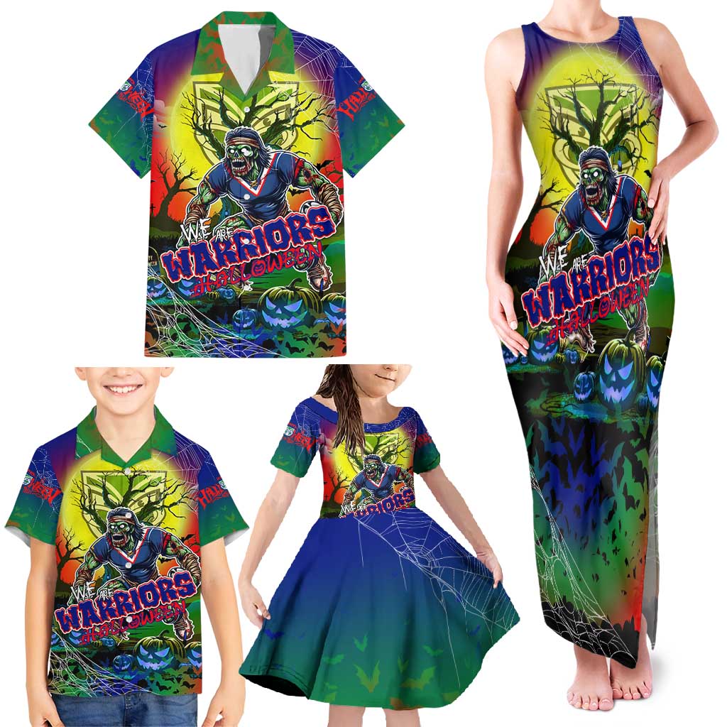 We Are Warriors Halloween Family Matching Tank Maxi Dress and Hawaiian Shirt Pumpkin Scary Spooky Season - Aussie Hoodie