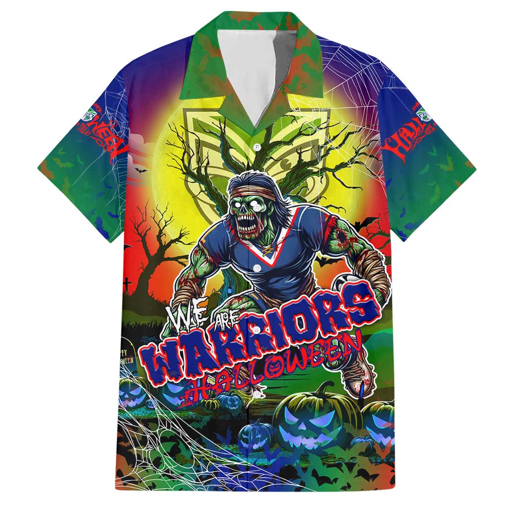 We Are Warriors Halloween Hawaiian Shirt Pumpkin Scary Spooky Season - Aussie Hoodie