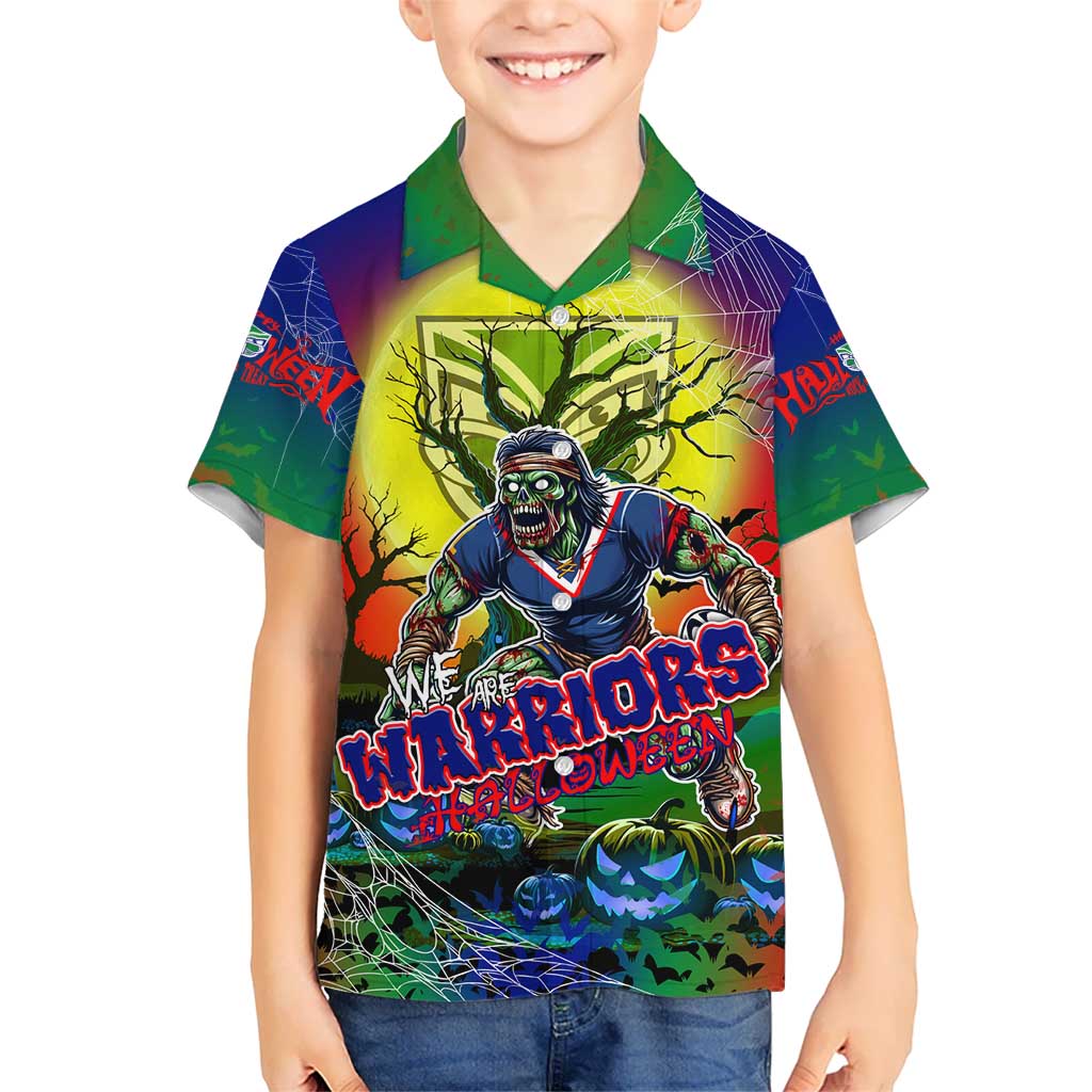We Are Warriors Halloween Hawaiian Shirt Pumpkin Scary Spooky Season - Aussie Hoodie